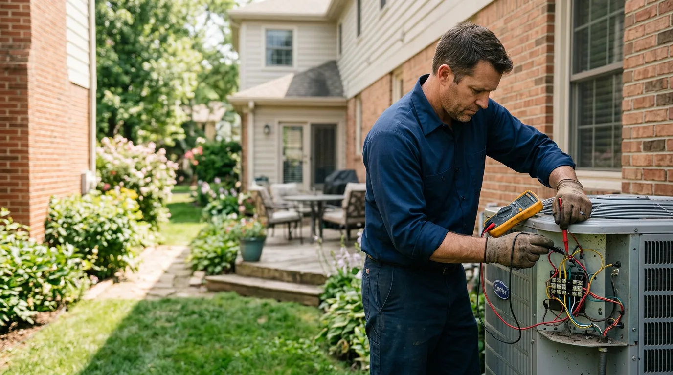 HVAC technician working near Caryville, TN
